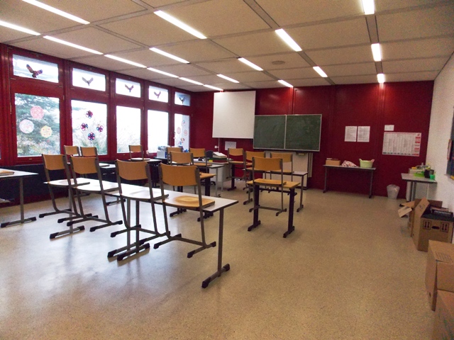 Blick in einen Klassenraum